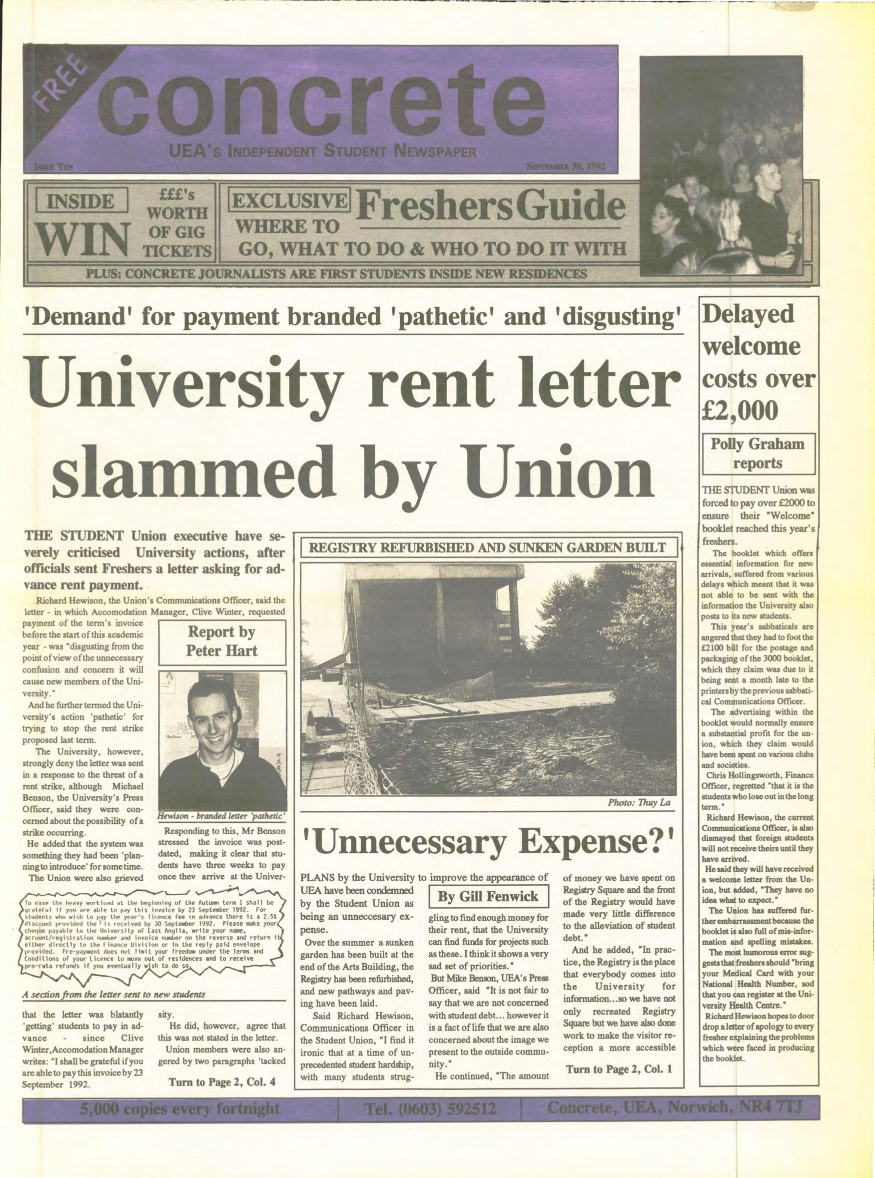 Concrete Archive: Issue 10: 30th September 1992