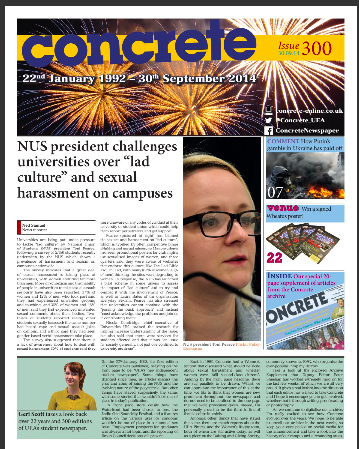 Concrete’s Comment section over the years