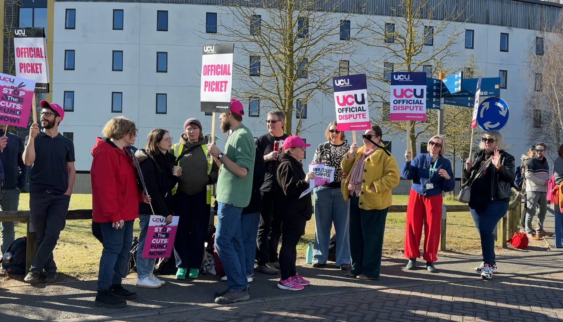 UEA staff strike over potential job cuts