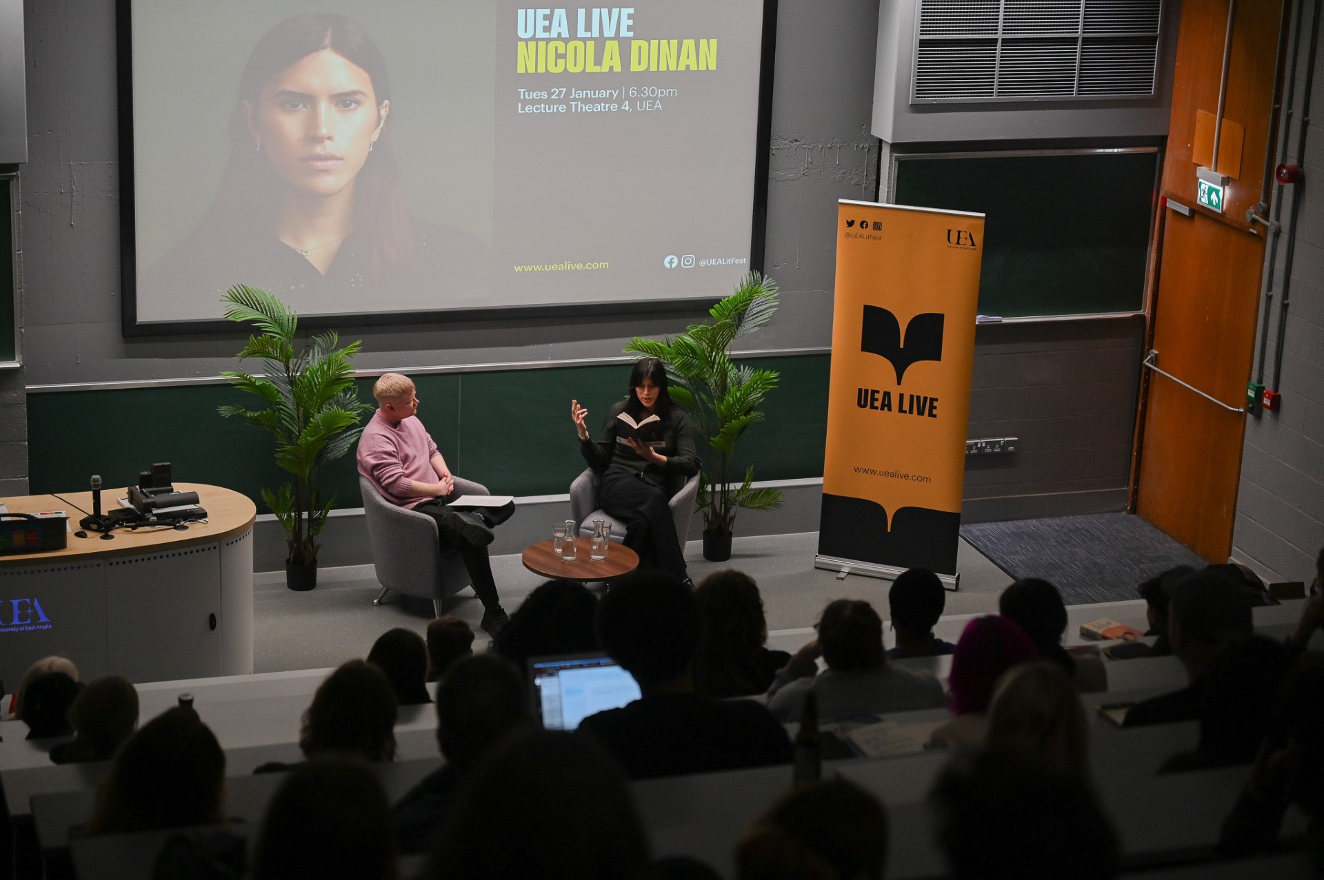 From lab coat, to I object, Your Honour, to author: Nicola Dinan at UEA Live