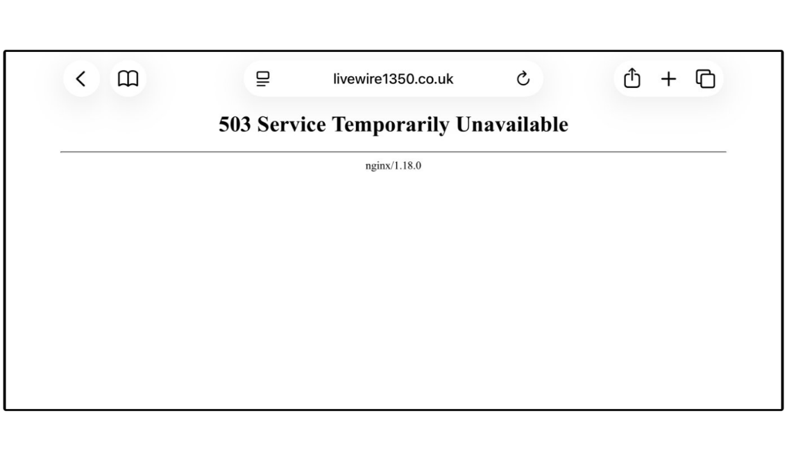 Livewire website hacked by third party